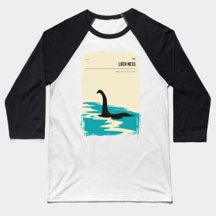 Loch Ness Scotland Cryptid Book Cover Poster Baseball T-Shirt